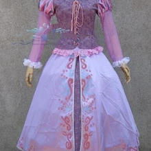 Красивое платье принцессы Рапунцель на заказ; вечерние платья для костюмированной вечеринки