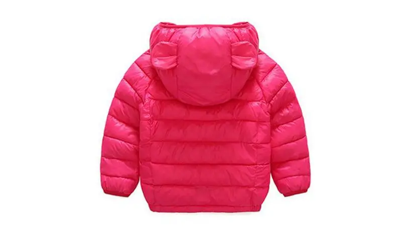 COOTELILI 70-120cm Cute Bear Ear Winter Jackets Girls Baby Coat Outerwear Thicken Hooded Winter Children Boys Girls Clothes  (3)