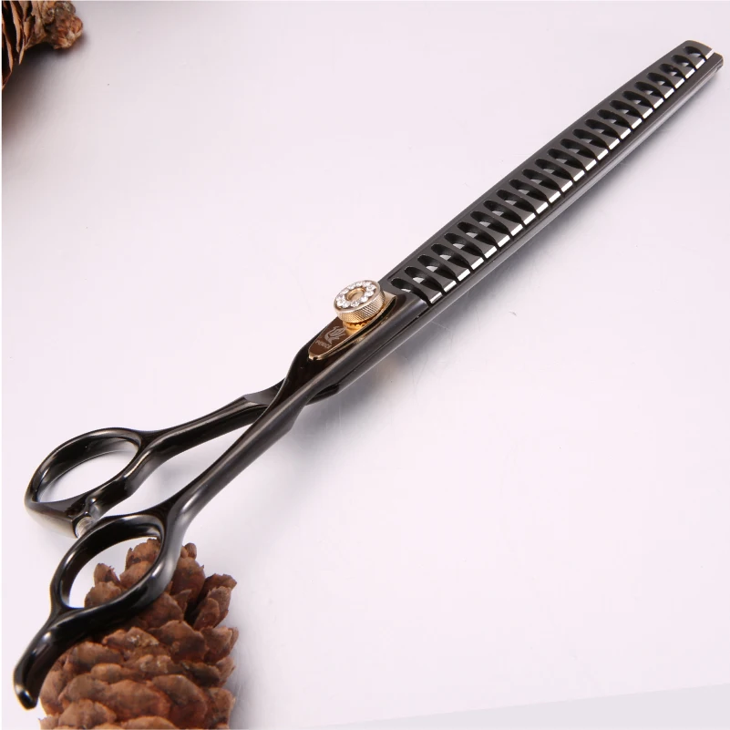 Professional JP440c 7 inch 7.5 inch titanium coated Pet dog Grooming chunker thinning shears Scissors