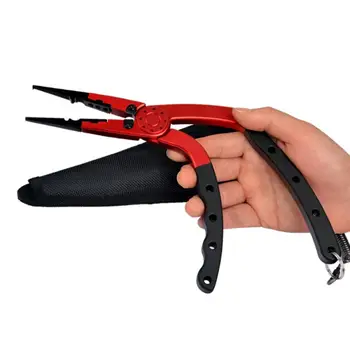 

NewAluminum Fishing Pliers Hook Remover Braid Line Cutting Fishing Line Cutter Fishing Tackle Tool