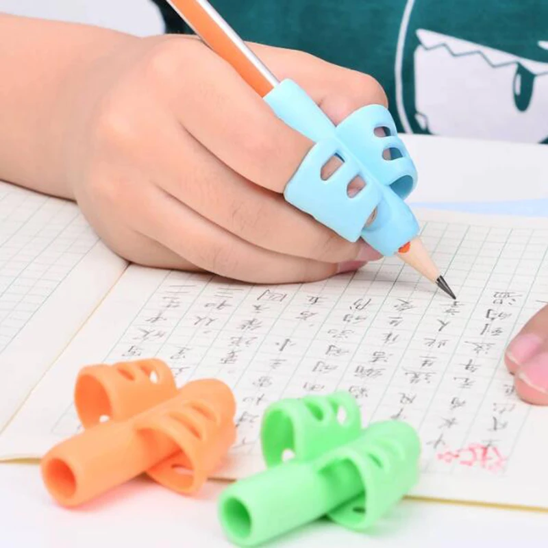 

3 Stationery Set Primary School Children'S Pen Pen Double Finger Set Learning Writing Toy Tool Pen Writing Education Stationery