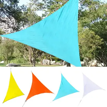 

Garden Courtyard Shade Sails Exported Quality Polyester Cloth Waterproof Shade Sails Triangle Sail Metal Buckle Model
