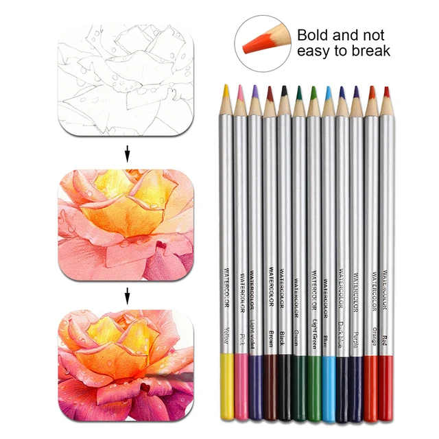 95/144PCS Color Pencil Sketch Pencils Set Drawing Pencil Set Art Tool Kit  Watercolor Metallic Oil Pencil For Artist Art Supplies - AliExpress