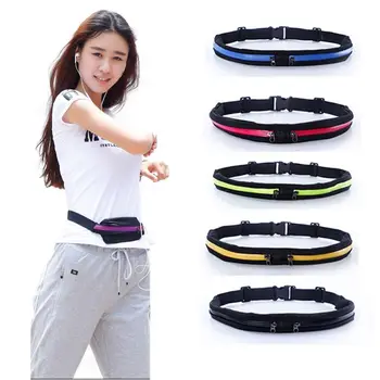 

2019 New Waterproof Waist Packs Invisible Waist Bum Bag Solid Color Zipper Sports Fitness Running Jogging Belt Pouch Fanny Pack
