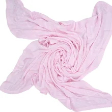 Бамбуковое детское одеяло хлопок, мягкие однотонные новорожденных Пеленальное полотенце хлопчатобумажное одеяльце 200*170 см TRQ1288