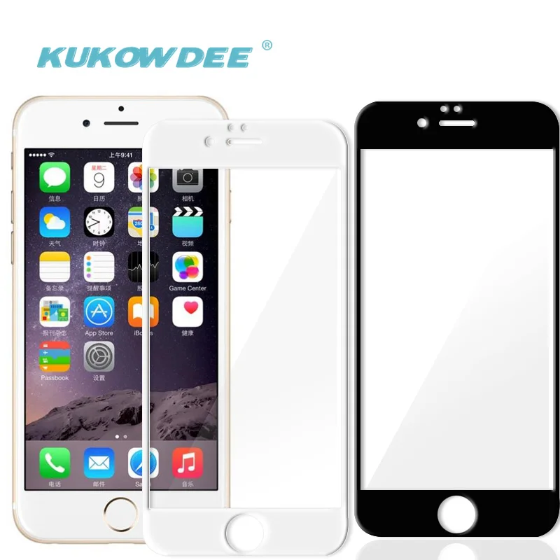 10 шт./лот полноэкранное закаленное 3D стекло koowdee для iPhone 5 SE 6s plus 7plus 8X10 4 7 дюйма
