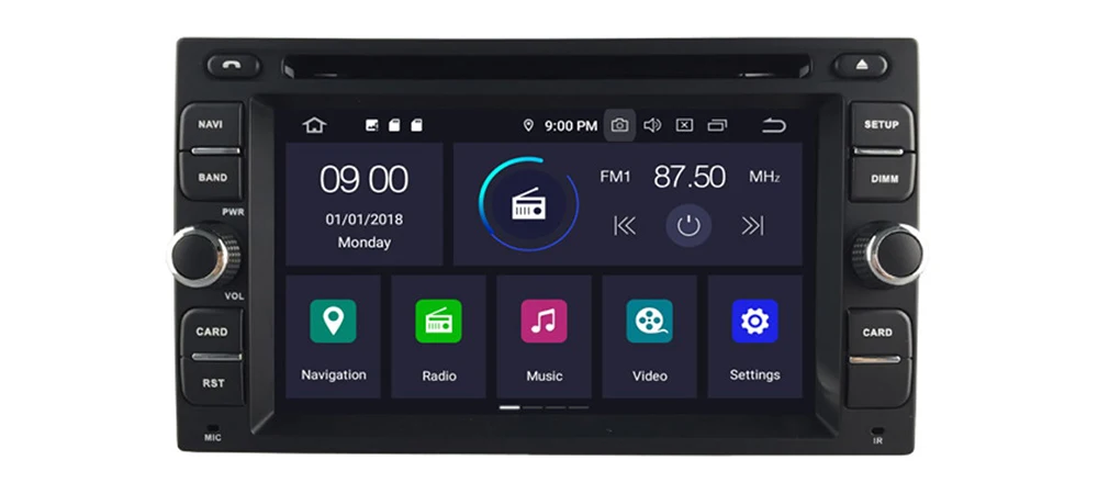 4GB android 9.0 car dvd player for Nissan Navara 2005~2014 Multimedia GPS Navigation Map Autoradio WiFI Bluetooth 11