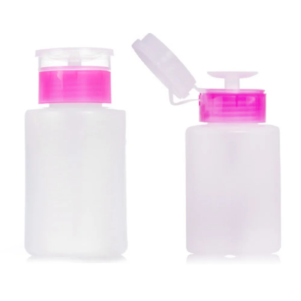 

1PC NEW 150ML Empty Pump Dispenser Nail Polish Liquid Alcohol Remover Cleaner Press Bottle Useful Nail Art Tool