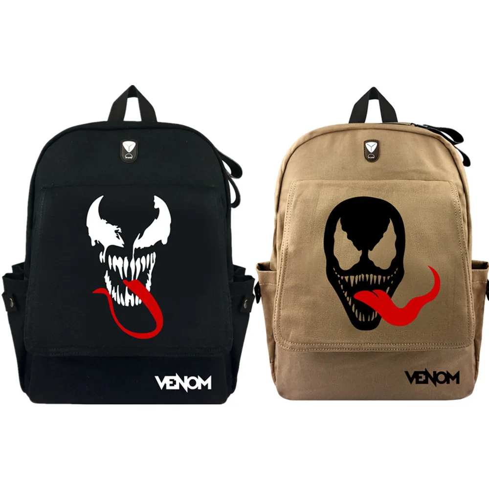 

Marvel Venom Waterproof Canvas Backpack School Bag Laptop Bag Large Capacity BookBag