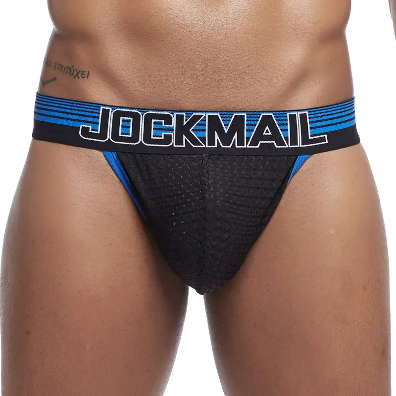 Трусы бикини JOCKMAIL мужские сетчатые пикантное нижнее белье дышащие трусы из