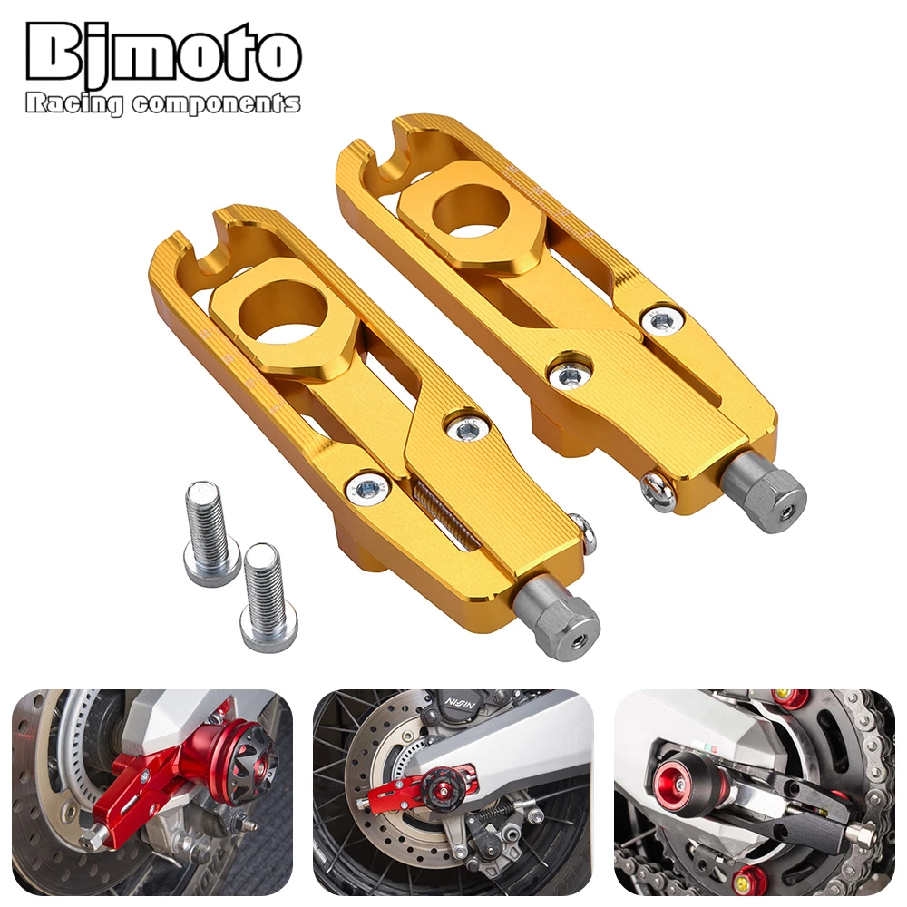 

BJMOTO 2PCS Motorcycle XADV750 Chain Adjusters Tensioners Catena Spindle Chain Adjuster For Honda X-ADV X ADV XADV 750 2017 2018