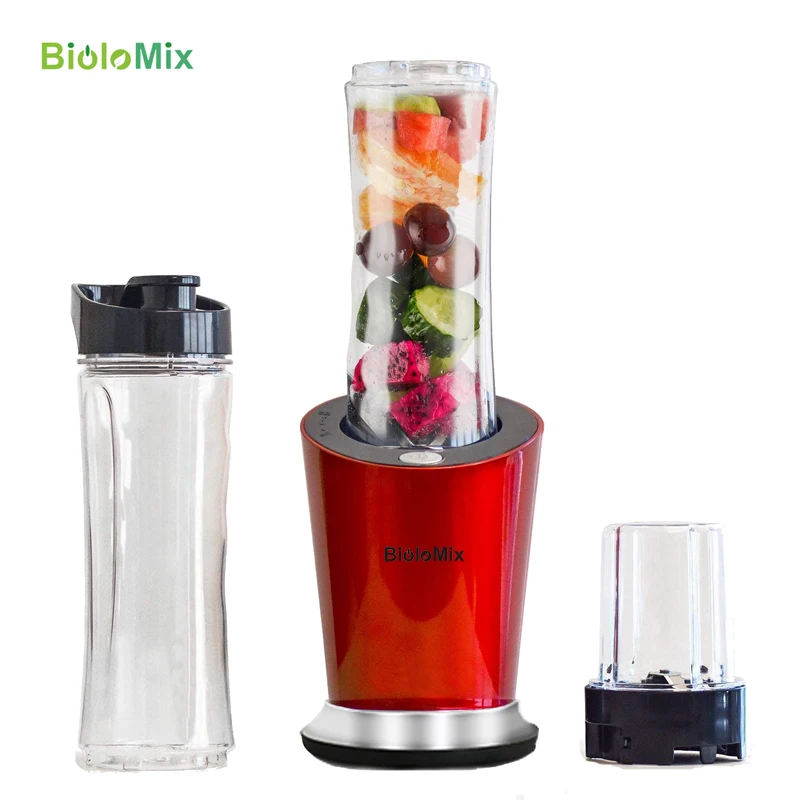 Online BPA libre 300W portátil Personal Mini licuadora de alimentos batidos mezclador exprimidor 600ml botella 400ml taza y molinillo de 100ml