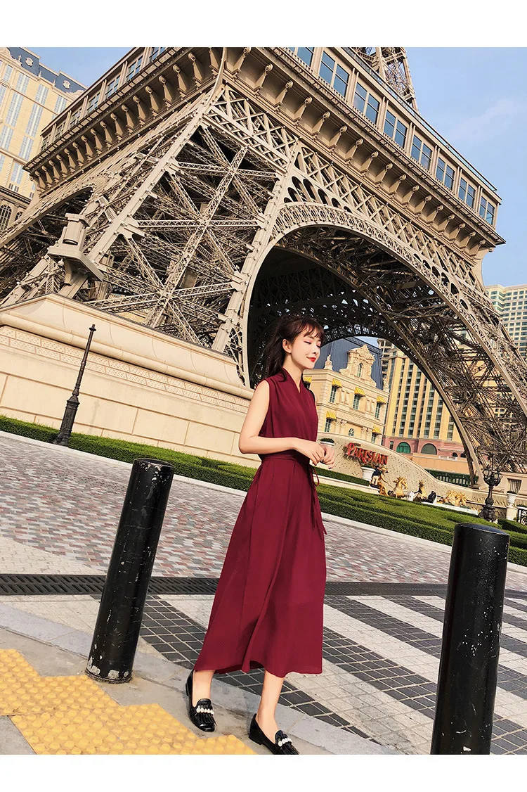 women dress red black (2)