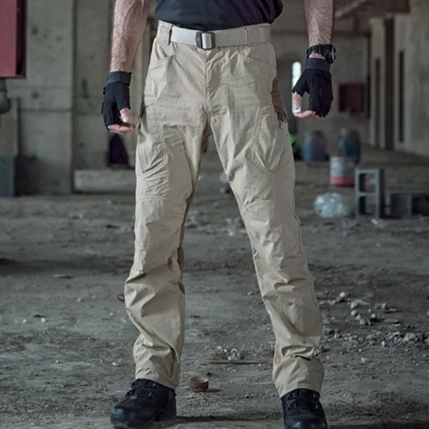 Тактические мужские осенние уличные брюки карго тонкие дышащие легкие штурмовые брюки военные мульти-карманы SWAT Combat - Цвет: Khaki