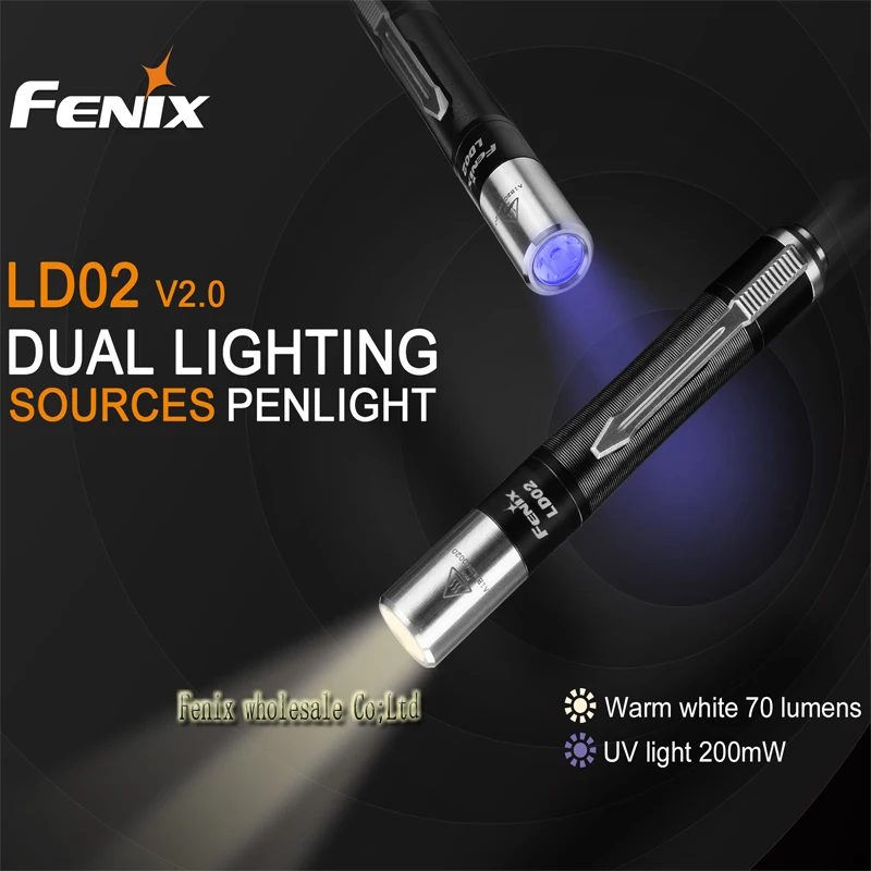 2018 Новый Fenix LD02 V 2 0 CRI Cree XQ E HI теплый белый светодиодный фонарик и 365nm UV AAA фонарик|aaa