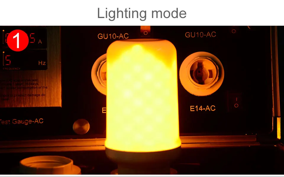 Foxanon E27 110V 220V LED Corn Bulb E26 light lantern Simulated Flicker Flame Effect Dynamic Novelty Christmas Decoration lamps01 05