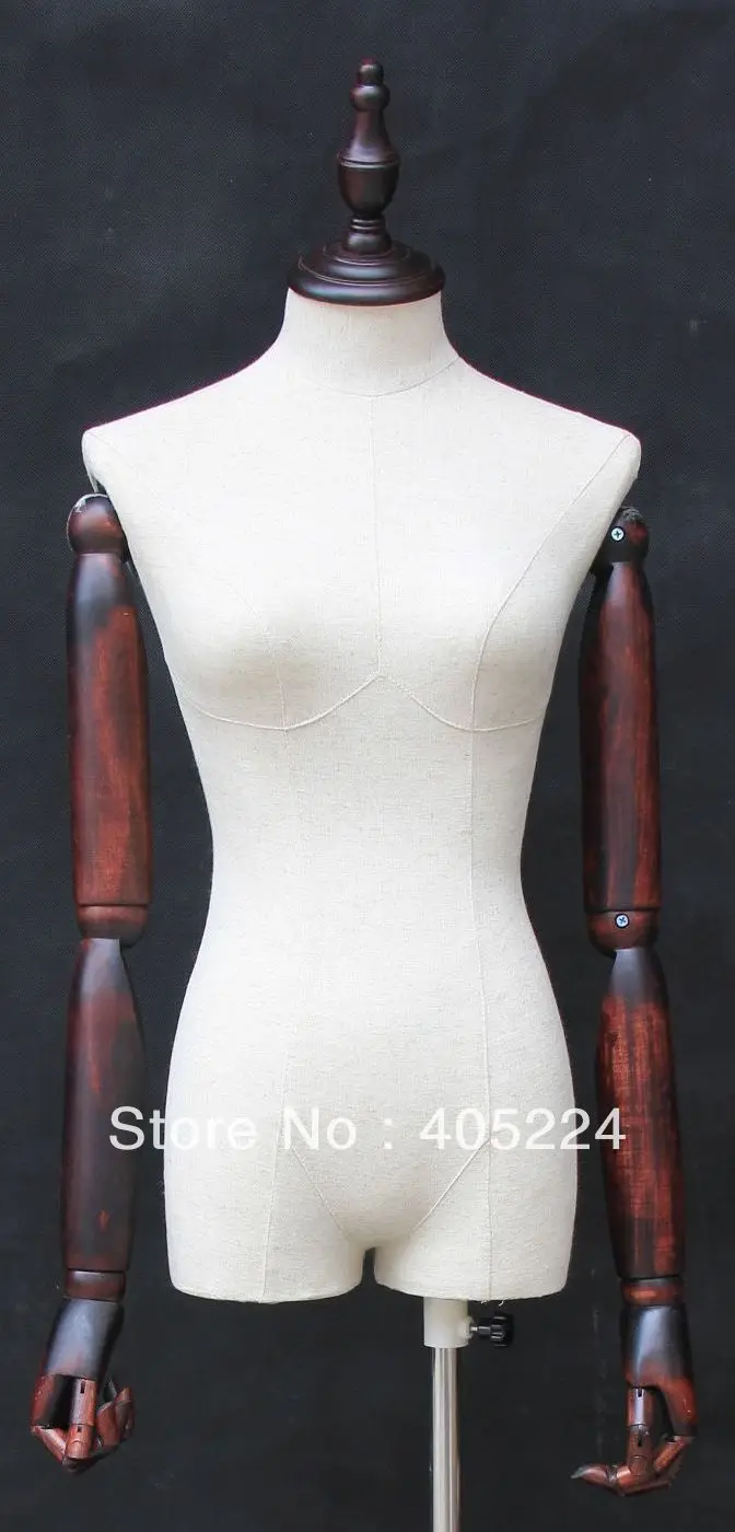 clothing DISPLAY model Mannequin female bust mannequins VINTAGE WOODEN HAND MANNEQUIN female