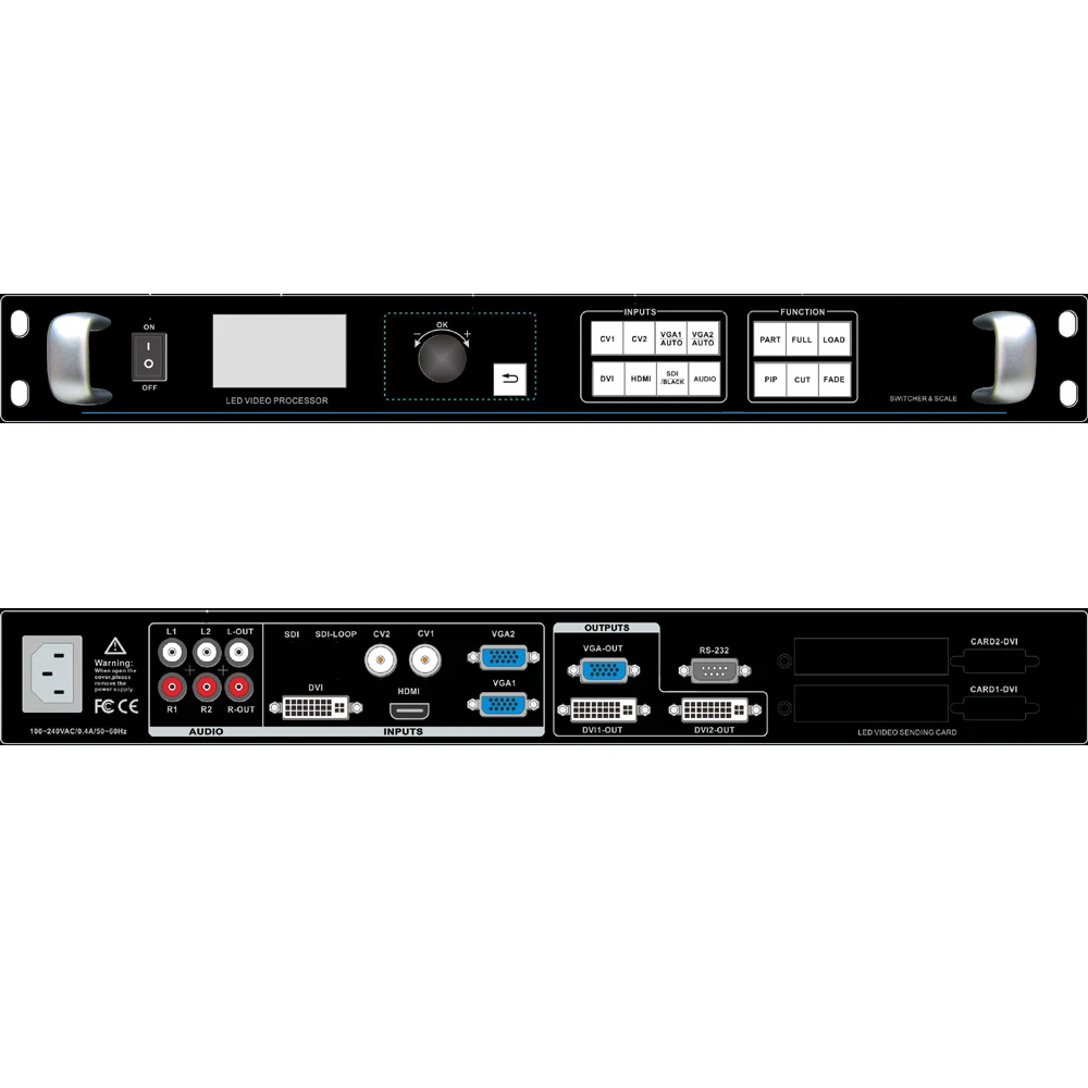 Светодиодный видеопроцессор ISEEVY с поддержкой DVI HDMI VGA AV вход для макс x @ 60 Гц