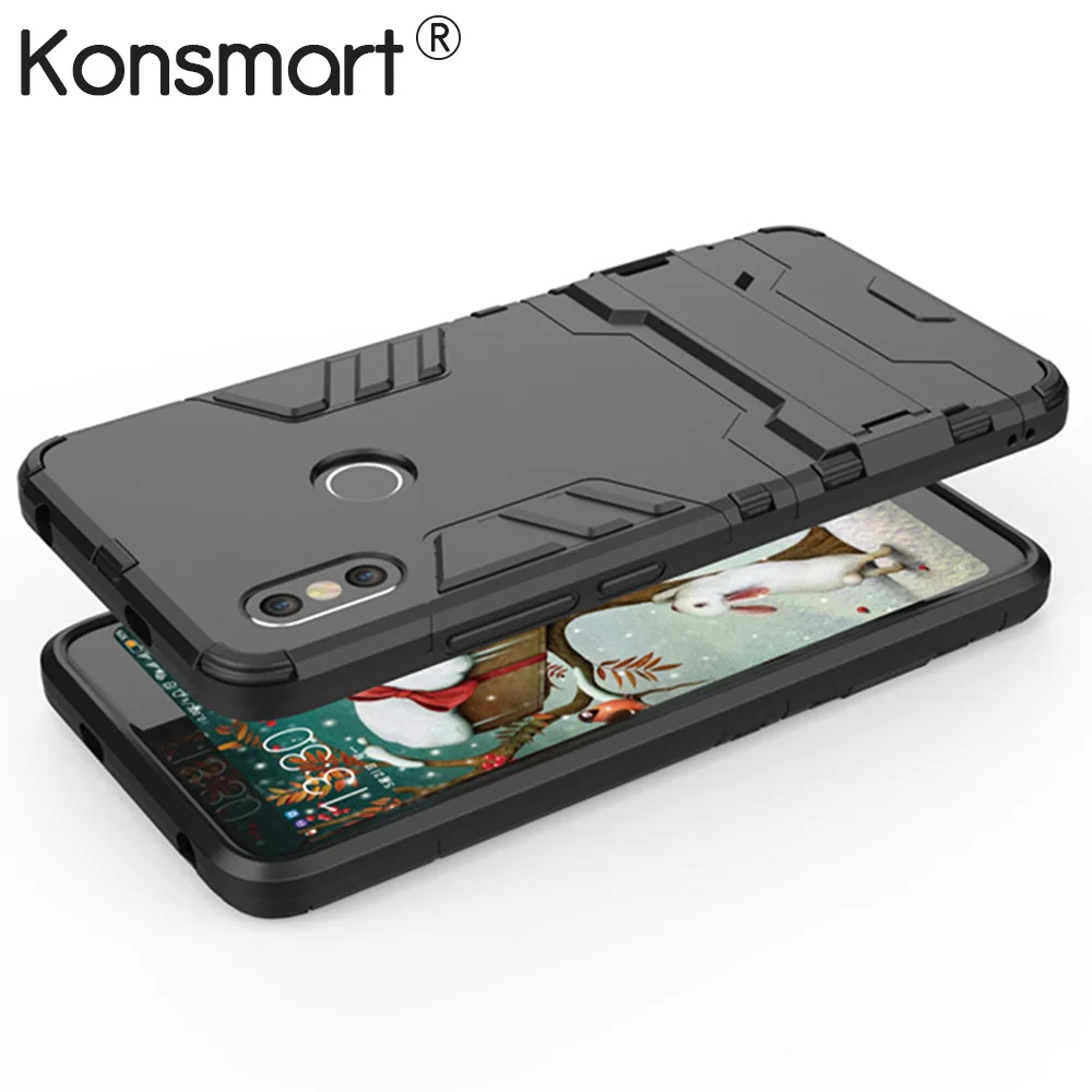 Konsmart New Phone Case For Xiaomi Redmi S2 Armor Hard Back Cover Global Version Cases 3GB 32GB 4GB 64GB 5.99&quot Standbag |