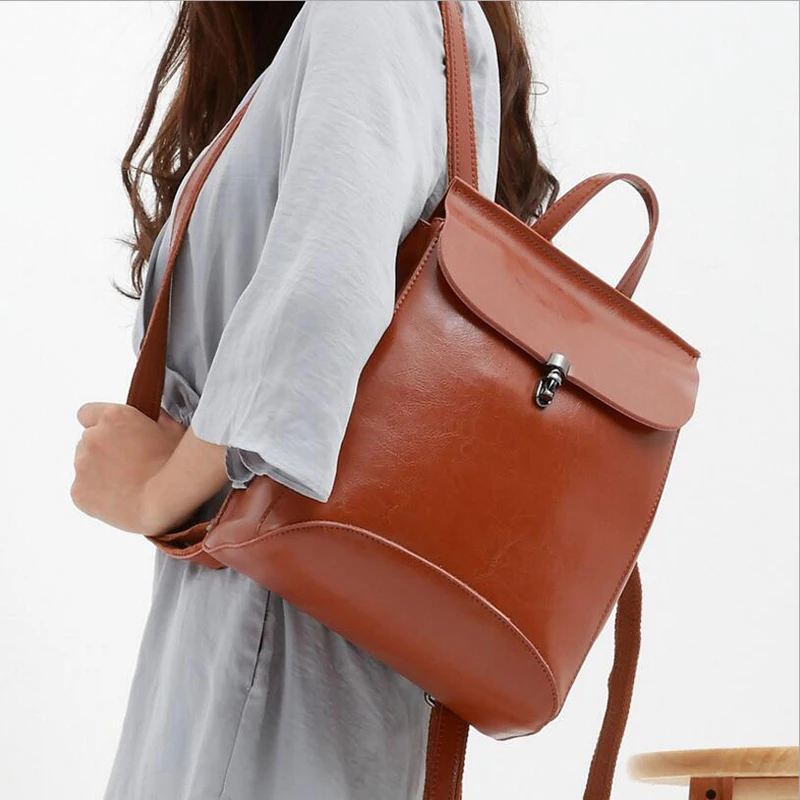 Высококачественные женские рюкзаки из натуральной кожи, сумки через плечо, женские многофункциональные школьные сумки для девочек-подростков