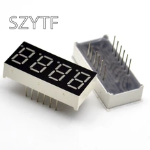 10 шт. 4bit общий анод положительная цифровая трубка 0,36 дюйма Красный светодиодный-значный 7-сегментный