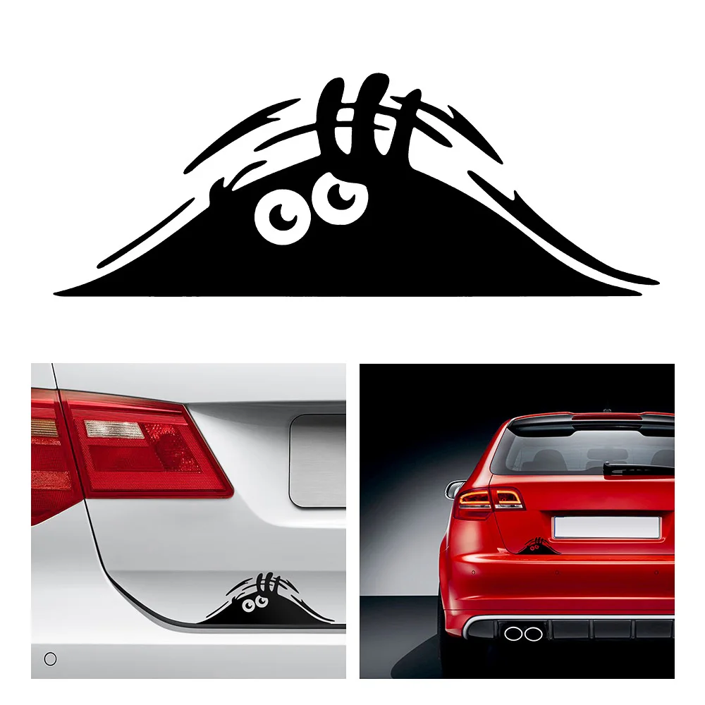 Car Styling Accessories Reflective Waterproof Fashion Funny Peeking Monster Car Sticker vinyl decal decorate Sticker цена Car Styling Accessories Reflective Waterproof Fashion Funny Peeking Monster Car Sticker vinyl decal decorate Sticker цены онлайн