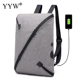 

Oxford External Charge Detachable Charging Line Backpack Vintage Anti-Theft Waterproof Business Bags Multifunction Backpack Men