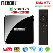 Cheap Mecool KM3 ATV TV Box Android 9.0 Amlogic S905X2 Google Certified with Voice Remote control 4K HDR Double Wifi Smart TV Box Cheap Mecool KM3 ATV TV Box Android 9.0 Amlogic S905X2 Google Certified with Voice Remote control 4K HDR Double Wifi Smart TV Box