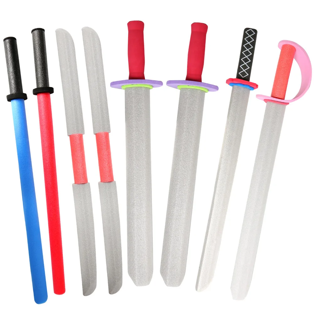 Buy 8PCS 30" Assorted EVA Foam Toy Swords Set Warrior