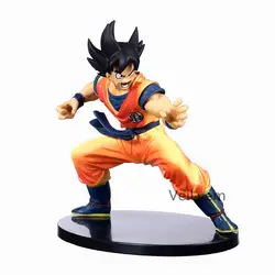 16 см Dragon Ball Z Goku Super SaiYan War Damage Ver. Шоколадный ПВХ экшн-фигурка Драконий жемчуг зет кисти Saiyan стили крови