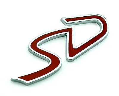 1 pcs SD badge Logo car Sticker Car Tailgate Boot Rear Emblem for Mini Cooper S SD F55 F56 car styling