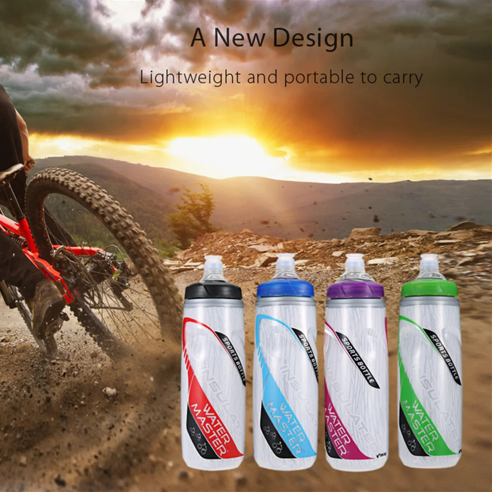 620ML Cycling Plastic Sports Insulated Water Bottle BPA free Lightweight Watermaster for Bicycle