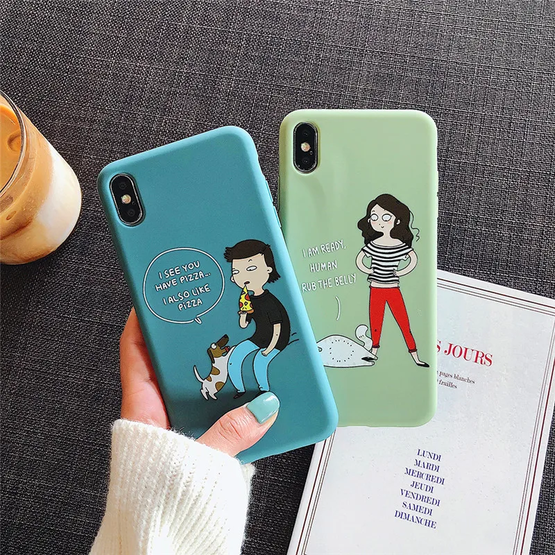Мягкие ТПУ чехол для iPhone X XS Max XR 6 6s 7 8 плюс Kawaii Корея Япония обувь мальчиков