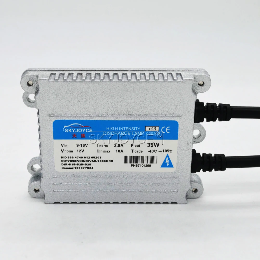 SKYJOYCE 35W Car Xenon Headlight Retrofit Conversion Kit 12V AC Slim Ballast Cnlight H1 H3 H7 H11 4300k 6000k Xenon HID Bulbs (5)