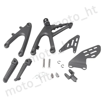 

Aluminum Alloy Rider's Front Foot Pegs Footrest Brackets for Yamaha YZF R1 2007 2008 Black