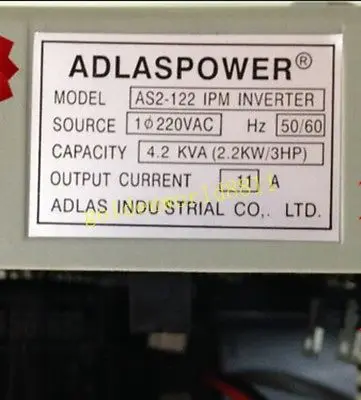 ADLEEPOWER inverter AS2-122 AS2-IPM 3HP 2.2KW 220V New