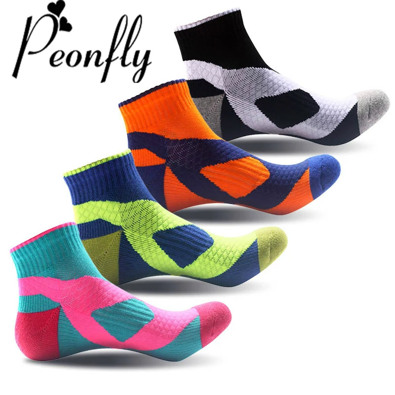 

PEONFLY Man Business Socks Colorful Striped Cotton Fashion Male Socks Casual Elastic Breathable Splicing Color short ankle Socks
