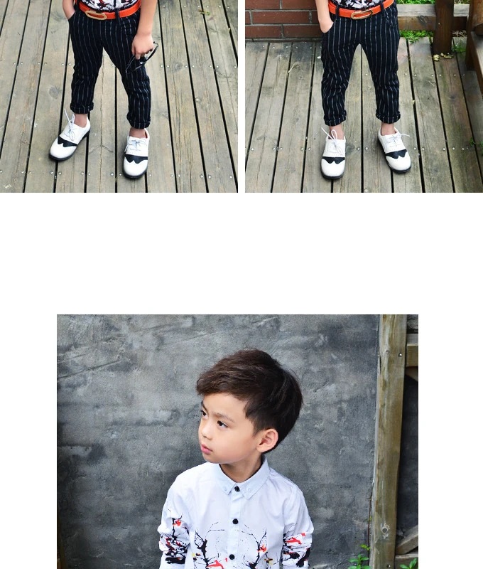 Новая рубашка для мальчиков г. Лидер продаж, детская белая рубашка с длинными рукавами с модным рисунком, хлопковая детская одежда