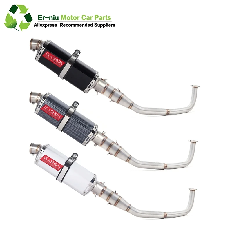 

SH150 SH 125 150I Motorcycle Exhaust Mascape Full System Slip-On Middle Link Pipe Muffler For Honda SH125 SH150i SH125i