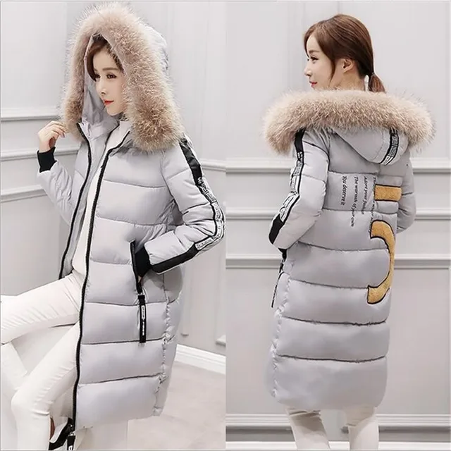 Cheap 2016 New Pattern Korean Fashion Letter Leisure Time Thickening Heavy Seta Lead Down Clothes Woman Loose Coat 8668100