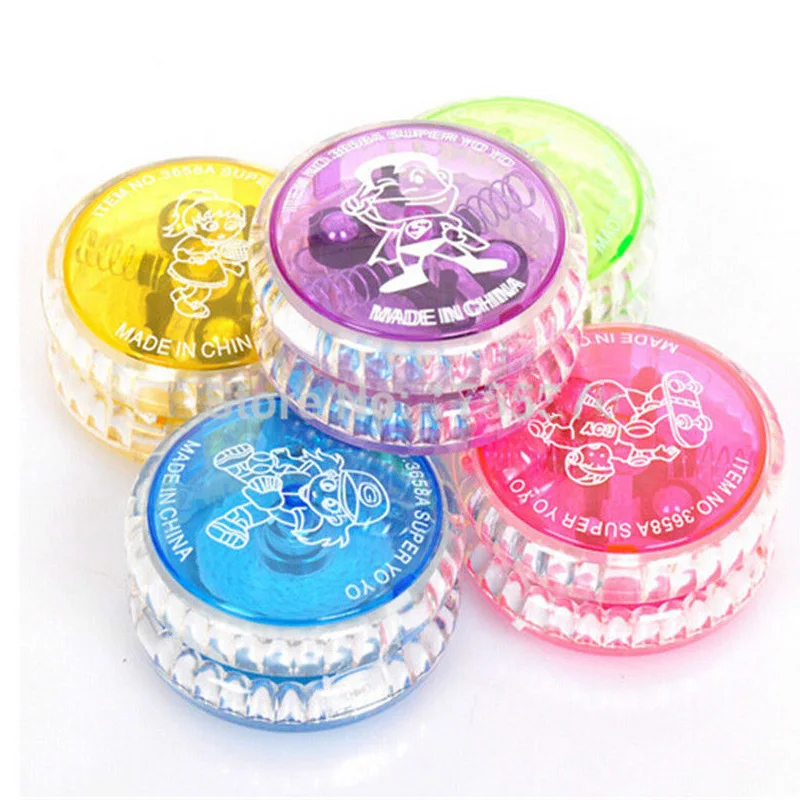 

1Pc High Speed YoYo Ball Luminous Flashing Child Clutch Mechanism Yo-Yo Toys for Kid Entertainment ladybug Random color sent