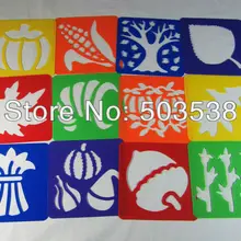 12 шт./партия. трафарет для овощей, искусство, шаблон, Краски доска, в качестве подарка на день рождения, Рождество, игрушки, детские игрушки для рисования, дети, toys.12.8x12.8x0.06cm