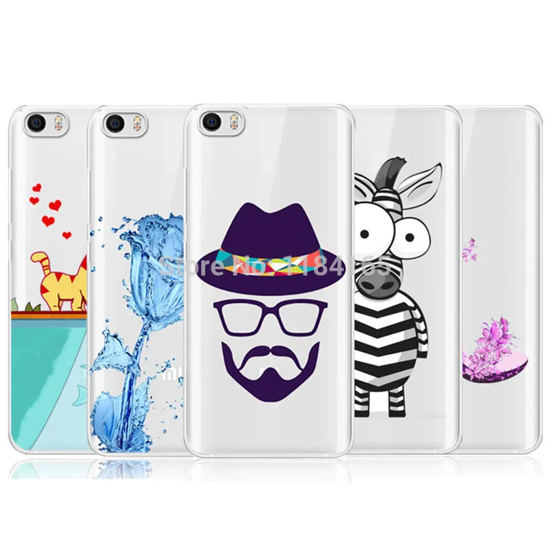 Ультра тонкий Голубой Розы Шаблон Мягкие TPU Case для Xiaomi Mi5/Mi 5/5.15 дюймов Кожи Гель