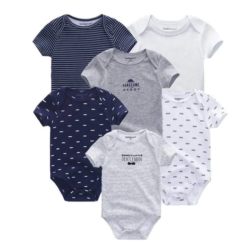 6PCS Newborn Baby Cotton Bodysuit Set 2