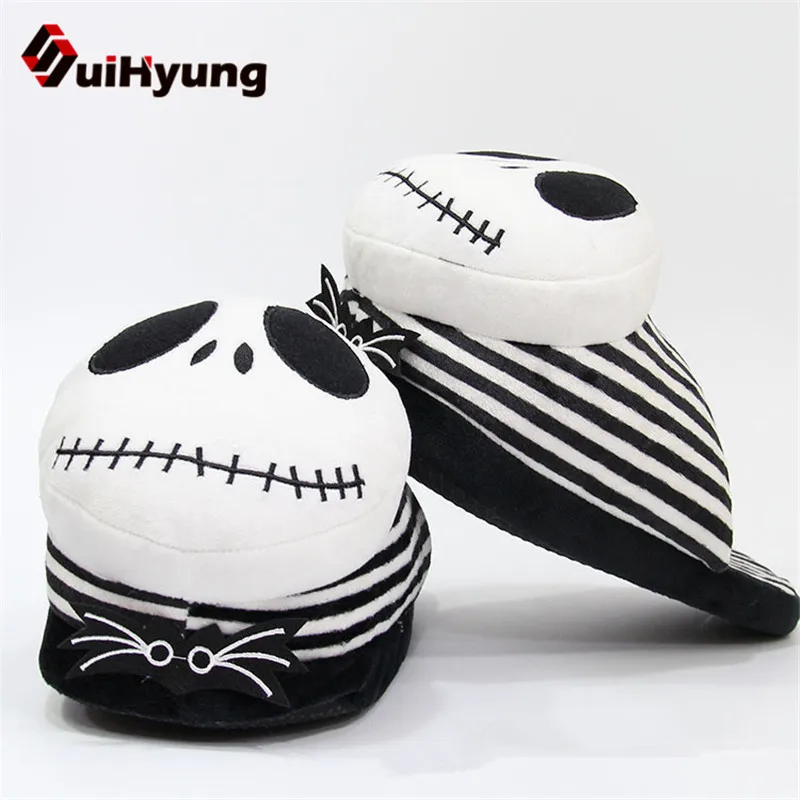 Suihyung/зимние домашние тапочки в форме забавного призрака; домашняя обувь унисекс; домашние тапочки на мягкой плоской подошве для спальни; женские и мужские Тапочки