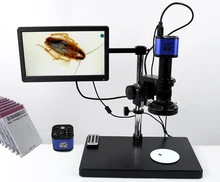 1080P Industrial Microscope Camera HDMI USB Outputs with 200X C-mount Lens and 52 LED Light Microscopes 1080P Industrial Microscope Camera HDMI USB Outputs with 200X C-mount Lens and 52 LED Light Microscopes