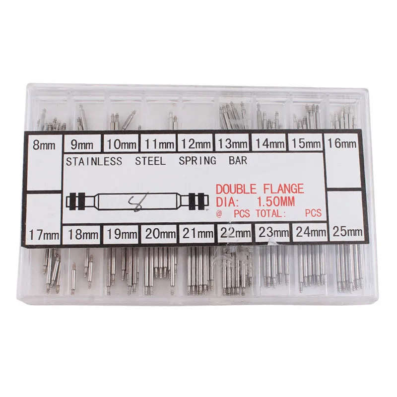 

1.5mm Leather Watchband Steel Bracelet Ear Boxed Table Connecting Shaft Watch Accessories LXH