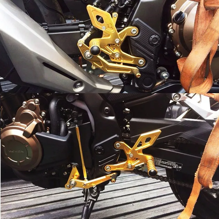 Motorcycle CNC Aluminium Rearsets Foot Pegs Rear Sets For Honda CBR500R