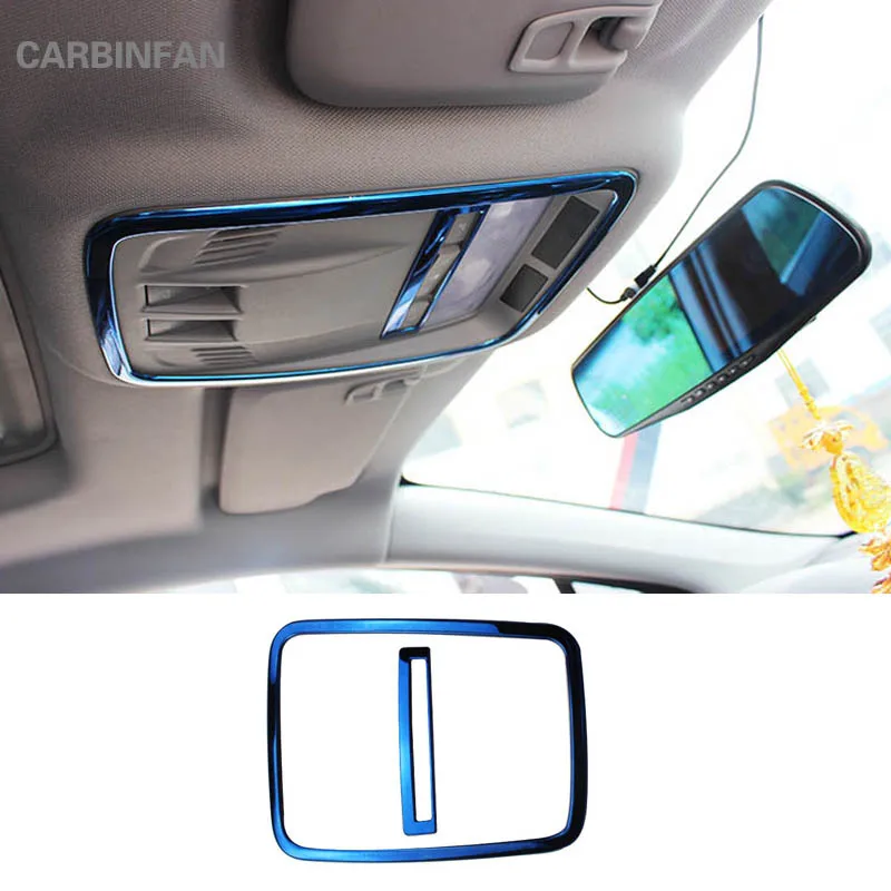 

2pcs Stainless steel front Reading light Cover trim decorative stickers Car styling For Chevrolet Cruze 2017 2018 C910