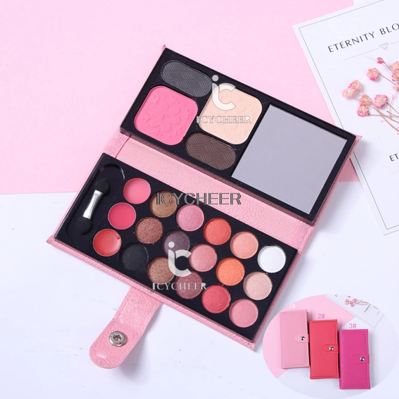 ICYCHEER 22 Цвета палитра для макияжа с шиммером рассыпные тени основа век Румяна